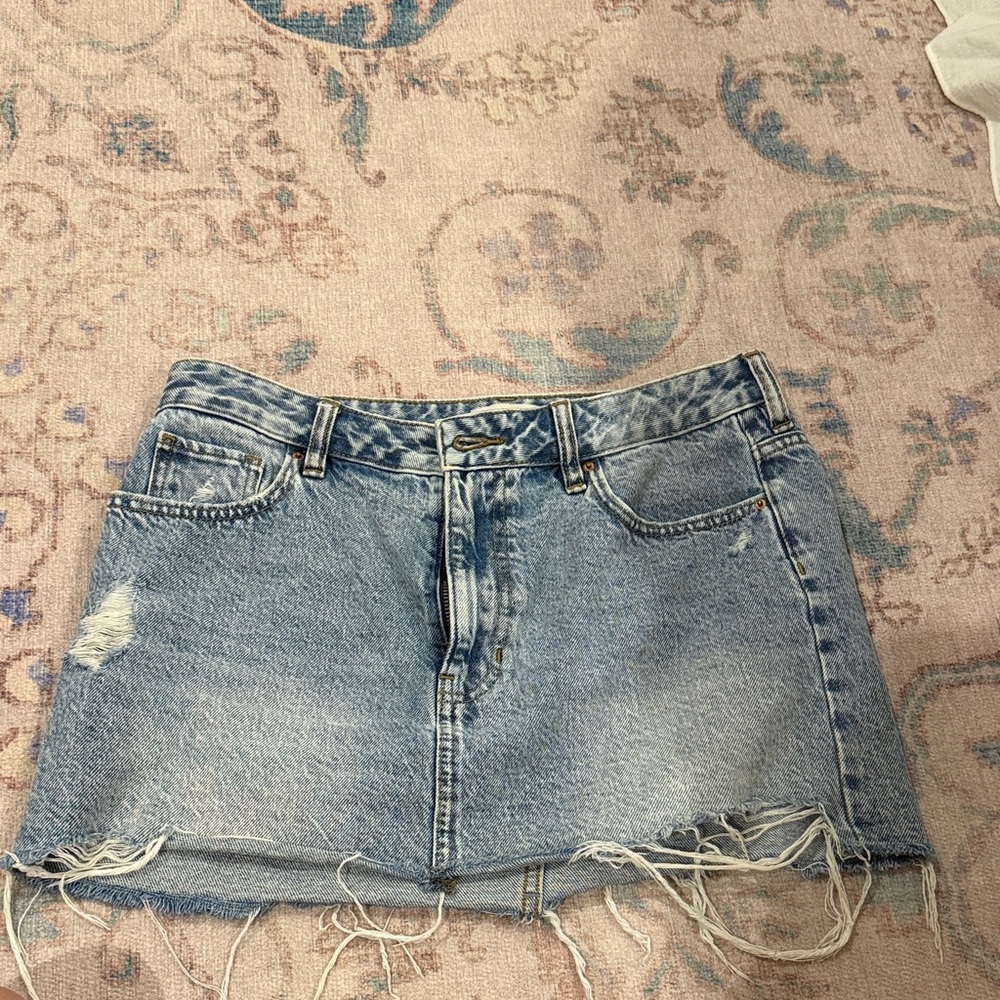 PacSun Light Blue Denim Mini Skirt - Picture 3 of 4